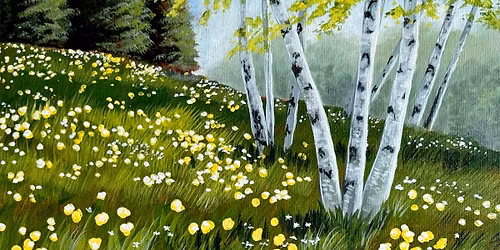 Birch Meadow Canvas Paint and Sip