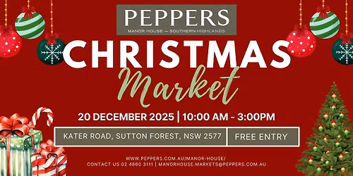 Christmas Market @ Peppers Manor House