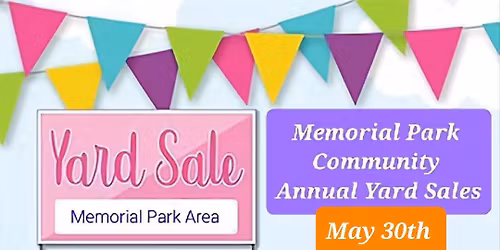 \ud83c\udfe0MEMORIAL PARK (Neenah Middle School) ANNUAL NEIGHBORHOOD SALES