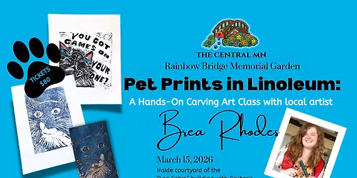 Pet Prints in Linoleum: A Hands-On Carving Art Class