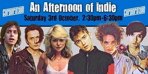 SHEFFIELD: An Afternoon of indie - Indie for the over 30s: 3rd October, 2:30pm-6:30pm