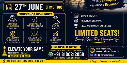 Grandmaster Chess Workshop with GM Neelotpal Das | PrimeChess Academy