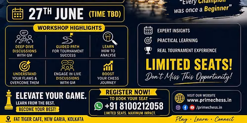 Grandmaster Chess Workshop with GM Neelotpal Das | PrimeChess Academy