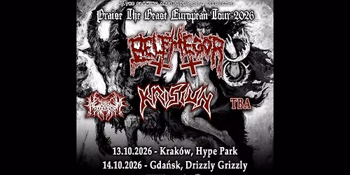 Belphegor + Krisiun, Asagraum \/ 13 X 2026 \/ Krak\u00f3w