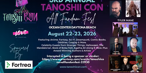 3rd Annual Tanoshii Con: An All Fandom Con