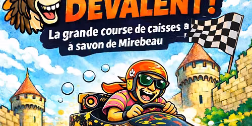 Course caisse \u00e0 savon Mirebeau 86