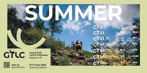 \ud83c\udde7\ud83c\uddea Grand Trail des Lacs et Ch\u00e2teaux 2026 - 16\u00e8me Edition - GT160|TRI+|GT85|GT42|GT21|GT11|GT2|