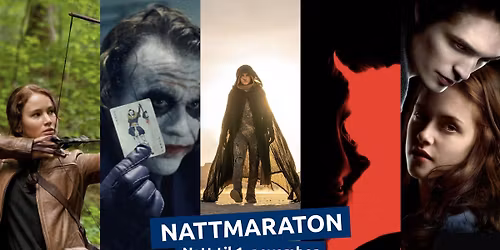 NATTMARATON \u2694\ufe0f Dune \ud83e\udddb\u200d\u2642\ufe0f Twilight \ud83c\udff9 Hunger Games \ud83d\udd6f\ufe0f Conjuring \ud83e\udd87 Dark Knight \u2728 Ringenes Herre