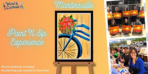 Martinsville Paint and Sip \u2013 Morning Bike Ride