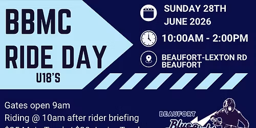 28th June 2026 Ride Day
