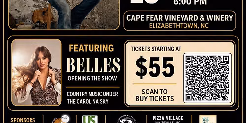 Craig Morgan and Belles at Cape Fear Vineyard and Winery 