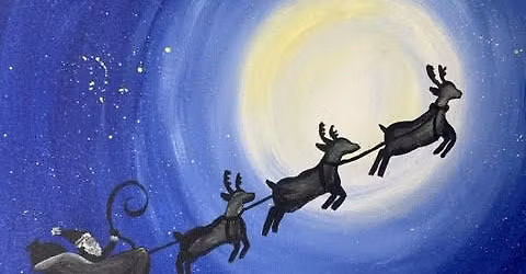 Here Comes Santa Paint & Sip Event 