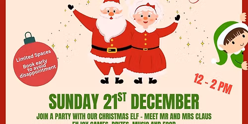 Children's Christmas Party - please read before booking!