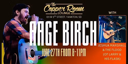 Aage Birch with Jeshua Marshall & The Flood at The Copper Room Lounge