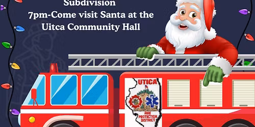 2025 Utica Fire Dept Santa Parade