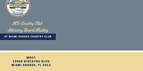 Country Club Advisory Board Meeting