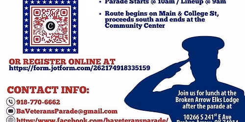 7th Annual Broken Arrow Veterans Day Parade