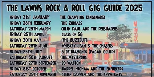 Glenn  Darren and the Krew Kats - Lawns Rock n Roll Club