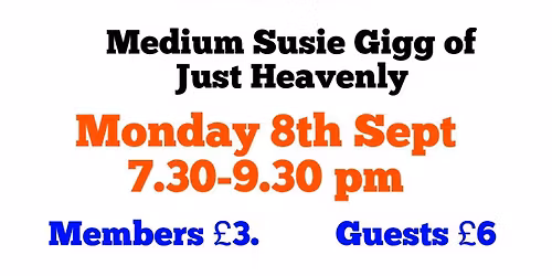 An Evening of Mediumship with Just Heavenly's Susie Gigg