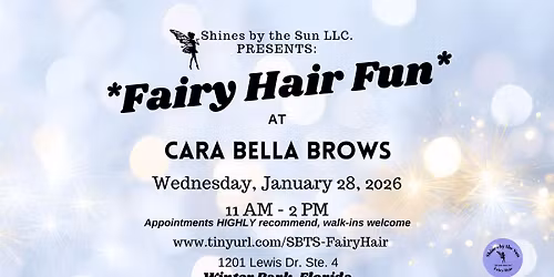 Fairy Hair Fun at Cara Bella Brows ~ Winter Park