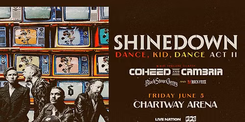 Shinedown with Coheed and Cambria at Treasure Island Amphitheater - Welch