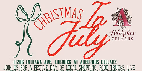 Christmas in July at Adelphos Cellars 