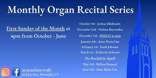 Monthly Organ Recital Series 2025\/26