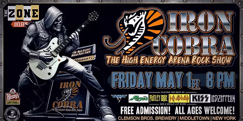 Iron Cobra Returns to Clemson Bros. Brewery!