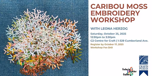 Caribou Moss Embroidery Workshop