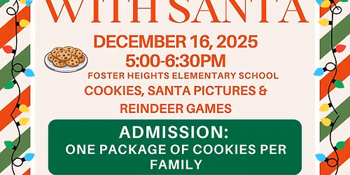 Cookies with Santa at Foster Heights Elementary