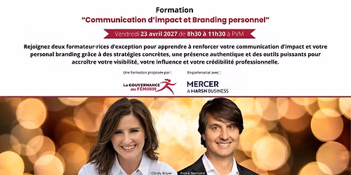 Formation "Communication d'impact et Branding personnel" - 1\u00e8re \u00e9dition