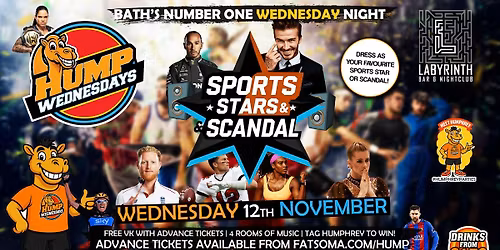 \ud83d\udc2b Hump Wednesdays | SPORTS STARS\ud83e\udd29 vs SCANDAL\ud83d\ude31 Bath's Number One Wednesday Night!