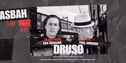The Casbah Night: PAUL SIMONON (The Clash) + DAN DONOVAN (B.A.D.) DJ Set @ Druso - Ranica (BG)