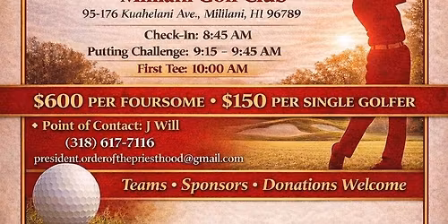 Zerubbabel Golf Scamble