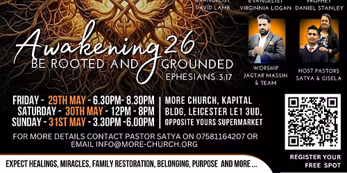 Annual Awakening Conference 2026 | Leicester: Be Rooted and Grounded