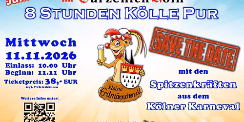 Die Kult-Benefiz Karnevalsparty am 11.11.