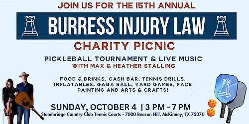 15th Annual Burress Injury Law's Charity Picnic
