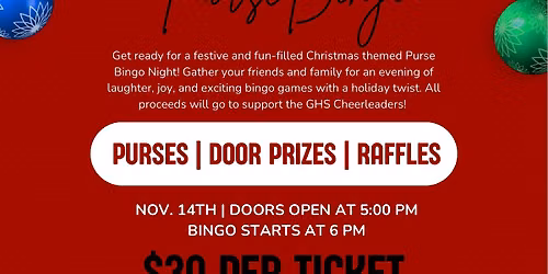 CHRISTMAS PURSE BINGO