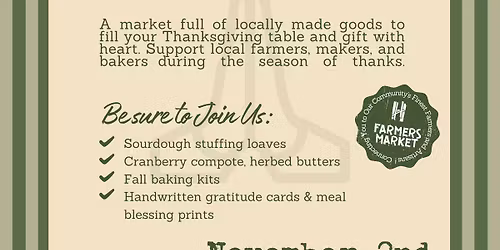 Thankful & Local | Heritage Harvest Farmers Market