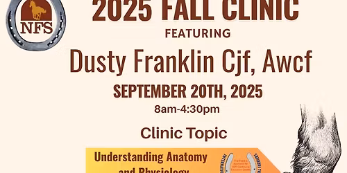 2025 Fall Clinic @ Northeast Farrier Supply