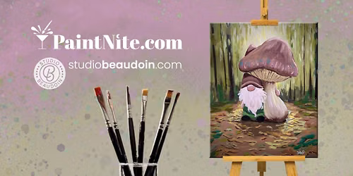 Paint Nite: Gnome Beneath the Toadstool