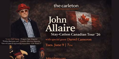 John Allaire w\/ special guest Darrel Cameron Live at The Carleton