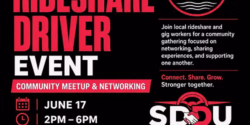 SAN DIEGO RIDESHARE DRIVER EVENT