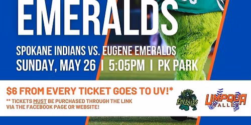 Spokane Indians at Eugene Emeralds at PK Park