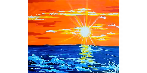 Fiery Coastal Sunset - Paint and Sip in Houston | Classpop!\u2122