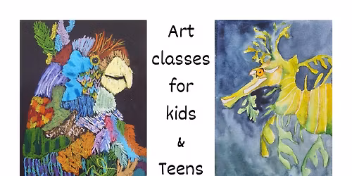 Term 2 Kids & Teens Art classes