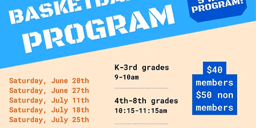 Summer Basketball Program @ The Schuylkill YMCA\ud83c\udfc0\ud83c\udf0a\ud83c\udf66\ud83c\udfc6