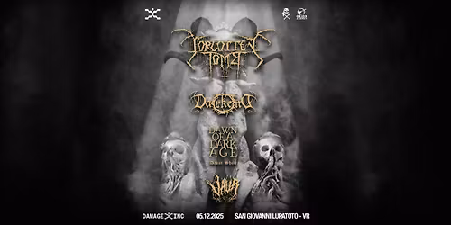 FORGOTTEN TOMB + Darkend + Dawn of a Dark Age + Va\u00fcr - @ Damage Inc Live Club (Verona)