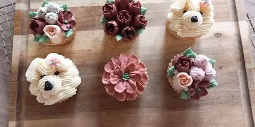 Dog & Floral Cupcake Class - February 1st - 5pm-6pm