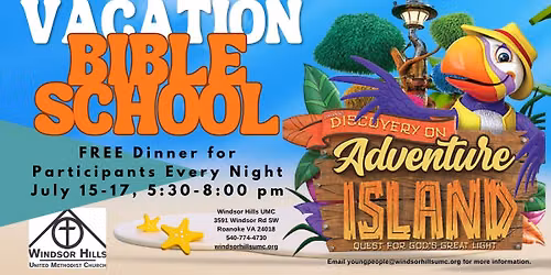 Vacation Bible School - Discovery on Adventure Island